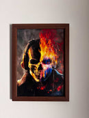 QUADRO ROSTO GHOST MÍTICO - A Essência Sombria em Detalhe Supremo