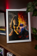 QUADRO ROSTO GHOST MÍTICO - A Essência Sombria