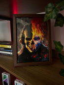 QUADRO ROSTO GHOST MÍTICO - A Essência Sombria em Detalhe Supremo