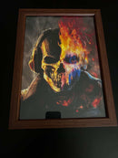 QUADRO ROSTO GHOST MÍTICO - A Essência Sombria em Detalhe Supremo